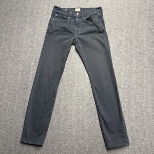 J Crew 484 Jeans Mens 28x32* Black Slim Kurabo Japanese Denim Slim Tapered